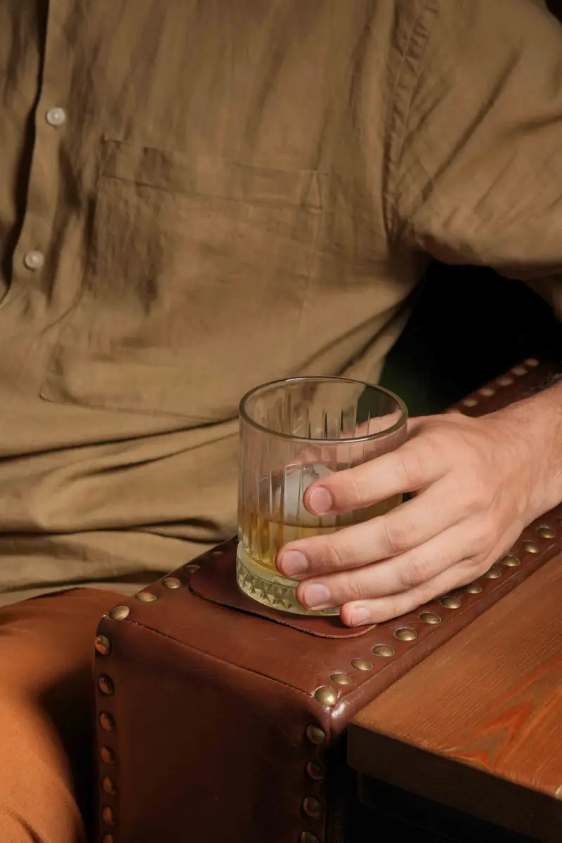 A drink at the club